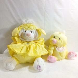 Fisher Price Puffalumps Lot Lamb And Chick 80s